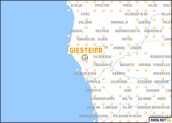 map of Giesteira