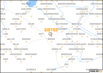 map of Gieten