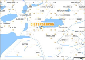 map of Gietersebrug