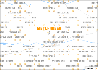 map of Gietlhausen