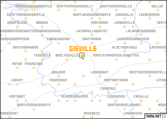 map of Giéville