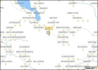 map of Giez