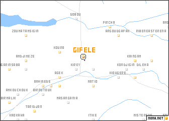 map of Gifélé