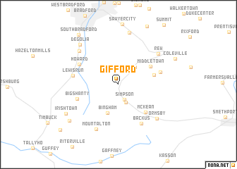 map of Gifford