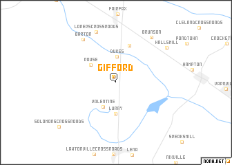 map of Gifford