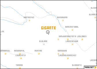 map of Gigante