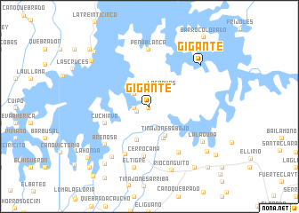 map of Gigante