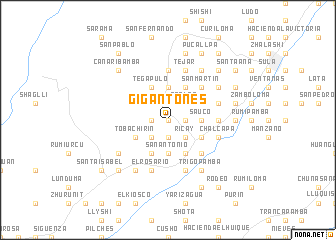 map of Gigantones