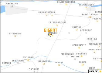 map of Gigant