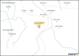 map of Gigant
