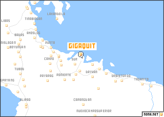 map of Gigaquit