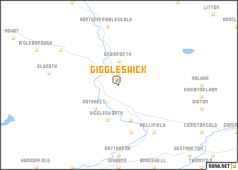 map of Giggleswick