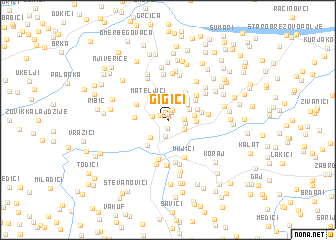 map of Gigići