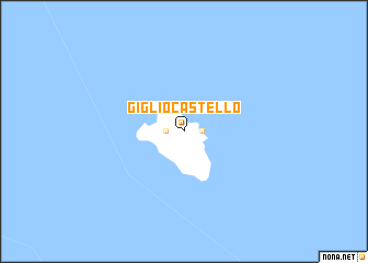 map of Giglio Castello