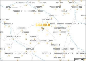 map of Gigliola