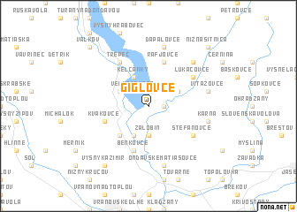 map of Giglovce