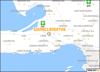 map of Gignac-la-Nerthe