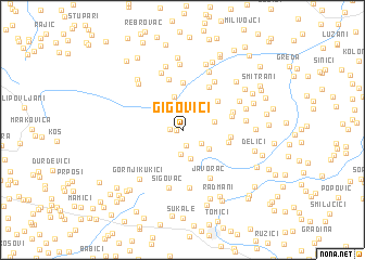 map of Gigovići