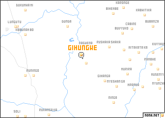 map of Gihungwe