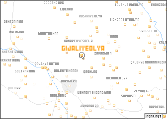 map of Gījālī-ye ‘Olyā