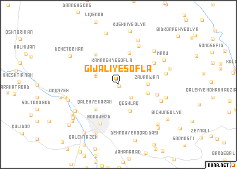 map of Gījālī-ye Soflá