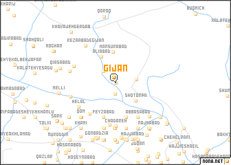 map of Gījān