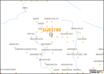 map of Gījestān