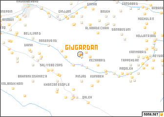 map of Gīj Gardan