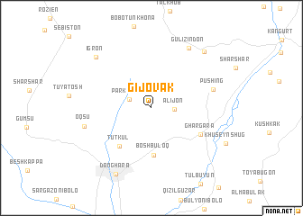 map of Gijovak