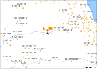 map of Gījow