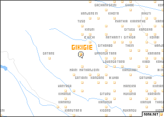 map of Gikigie