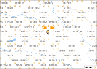 map of Gikondi
