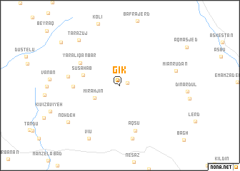 map of Gīk