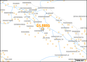 map of Gīlābād