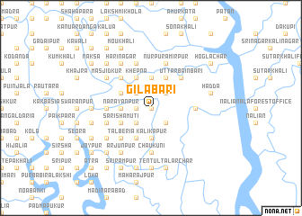 map of Gilābāri