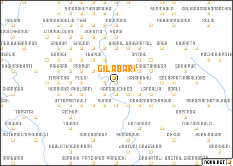 map of Gilābāri