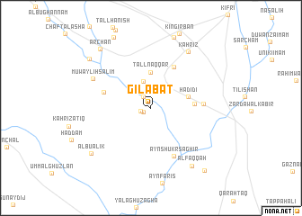 map of Gīlābāt