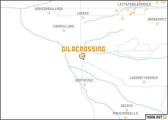 map of Gila Crossing