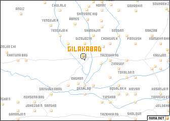 map of Gīlakābād