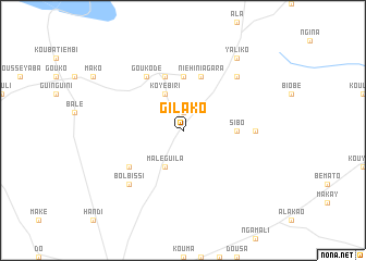 map of Gilako