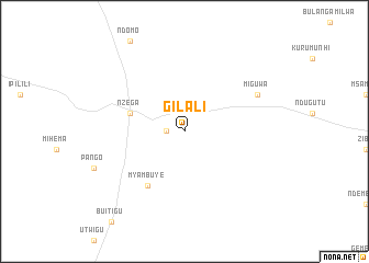 map of Gilali