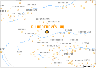 map of Gīlāndeh-e Yeylāq