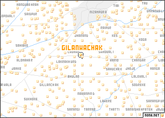 map of Gilānwa Chak