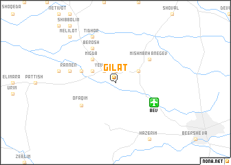 map of Gilat