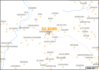 map of Gīlavān