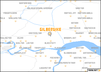 map of Gilberdike