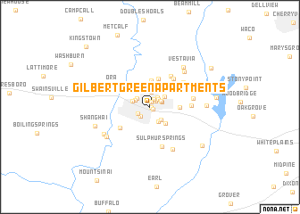 map of Gilbert Green Apartments