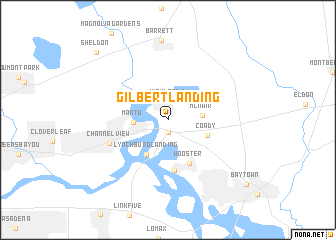 map of Gilbert Landing