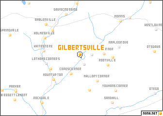 map of Gilbertsville