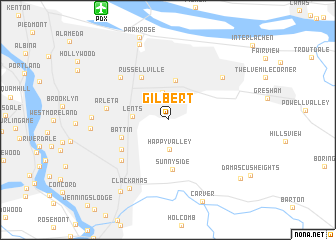 map of Gilbert